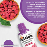 BlueBonnet Liquid Calcium Magnesium Citrate 16 fl oz back view