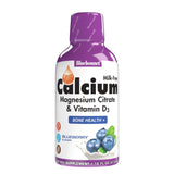 BlueBonnet Liquid Calcium Magnesium Citrate Plus Vitamin D3 16 fl oz front view