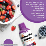BlueBonnet Liquid Magnesium Citrate 420mg mixed berry flavour side view