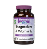 BlueBonnet Magnesium 400 mg with Vitamin B6 90 vegetable capsules front view