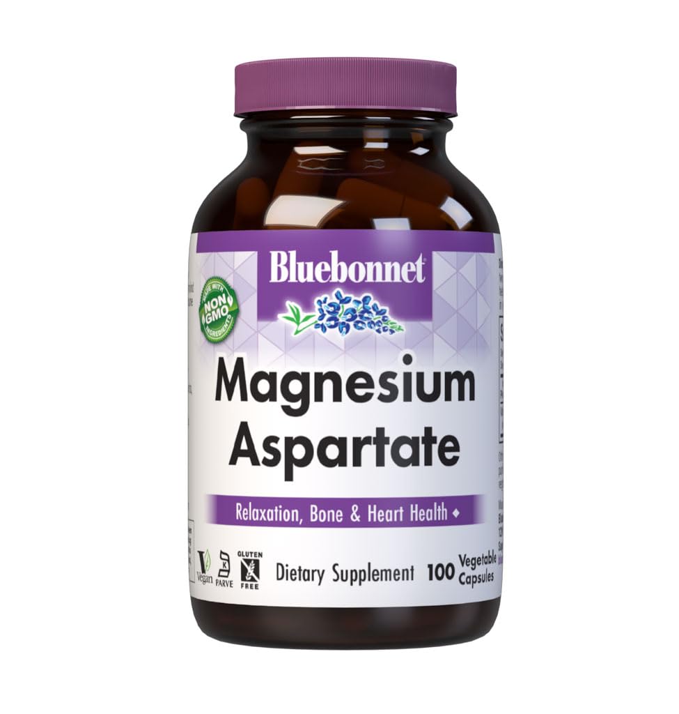 BlueBonnet Magnesium Aspartate 400mg capsules front view