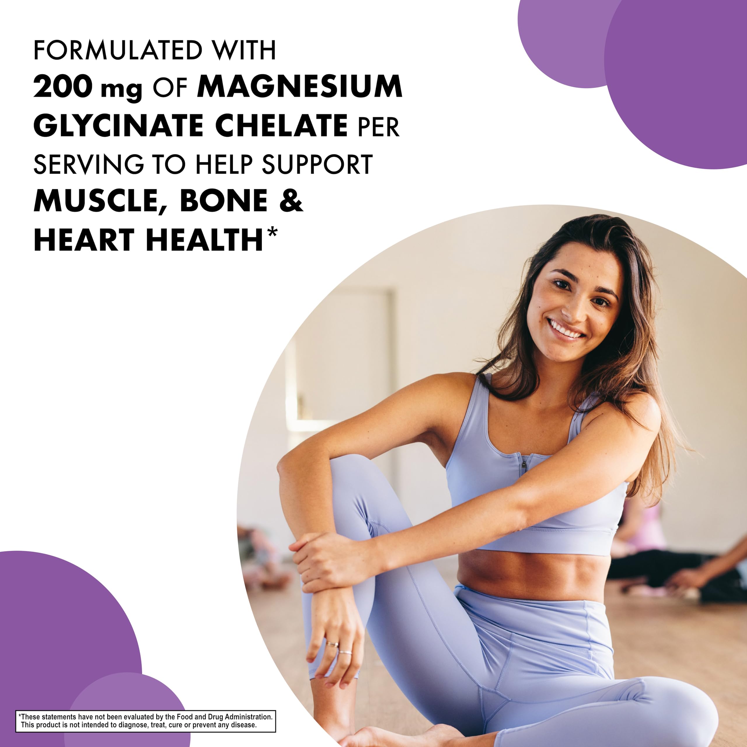 BlueBonnet Magnesium Bisglycinate Chelate 200 mg bottle with label