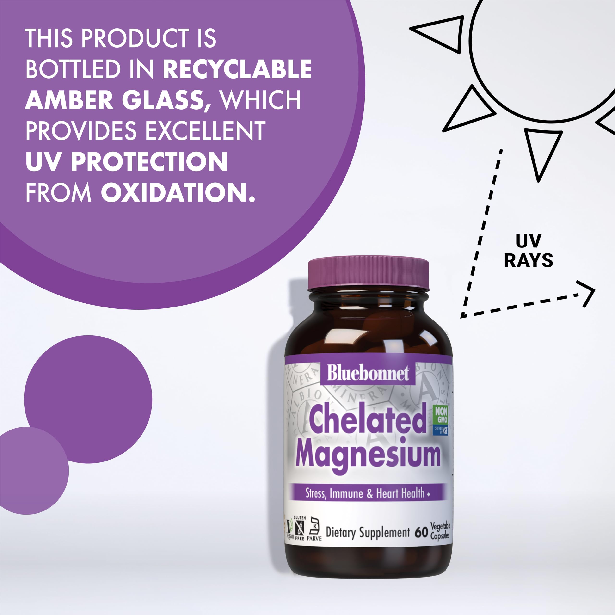 BlueBonnet Magnesium Bisglycinate Chelate 200 mg packaging details