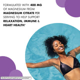 BlueBonnet Magnesium Citrate 400 mg vegetable capsules bottle with label