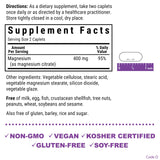 BlueBonnet Magnesium Citrate 400 mg vegetable capsules side view