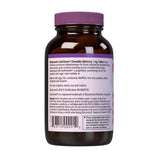 BlueBonnet Melatonin 1mg Raspberry Chewable Tablets with a measuring spoon