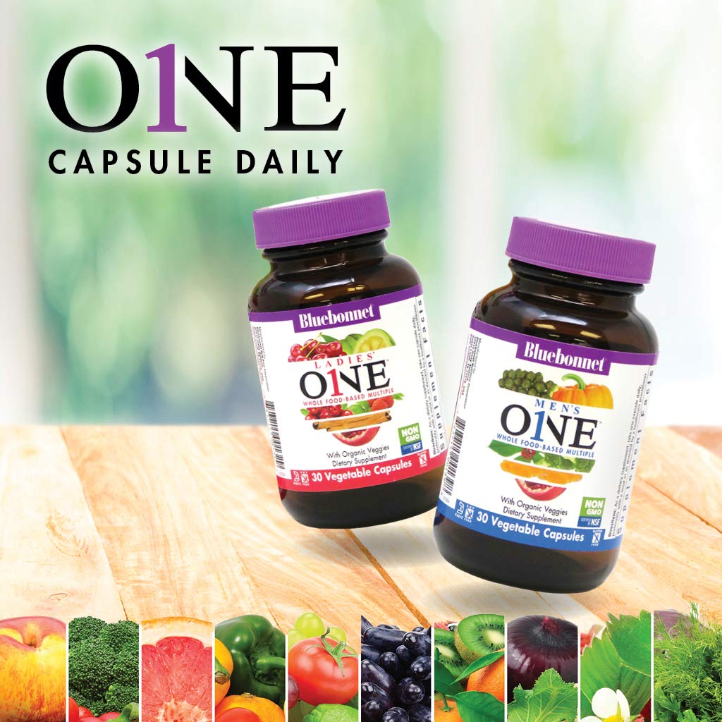 BlueBonnet Men's One Vegetable Capsules side view