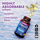 BlueBonnet Omega-3 Fish Oil Brain Health Softgels side view
