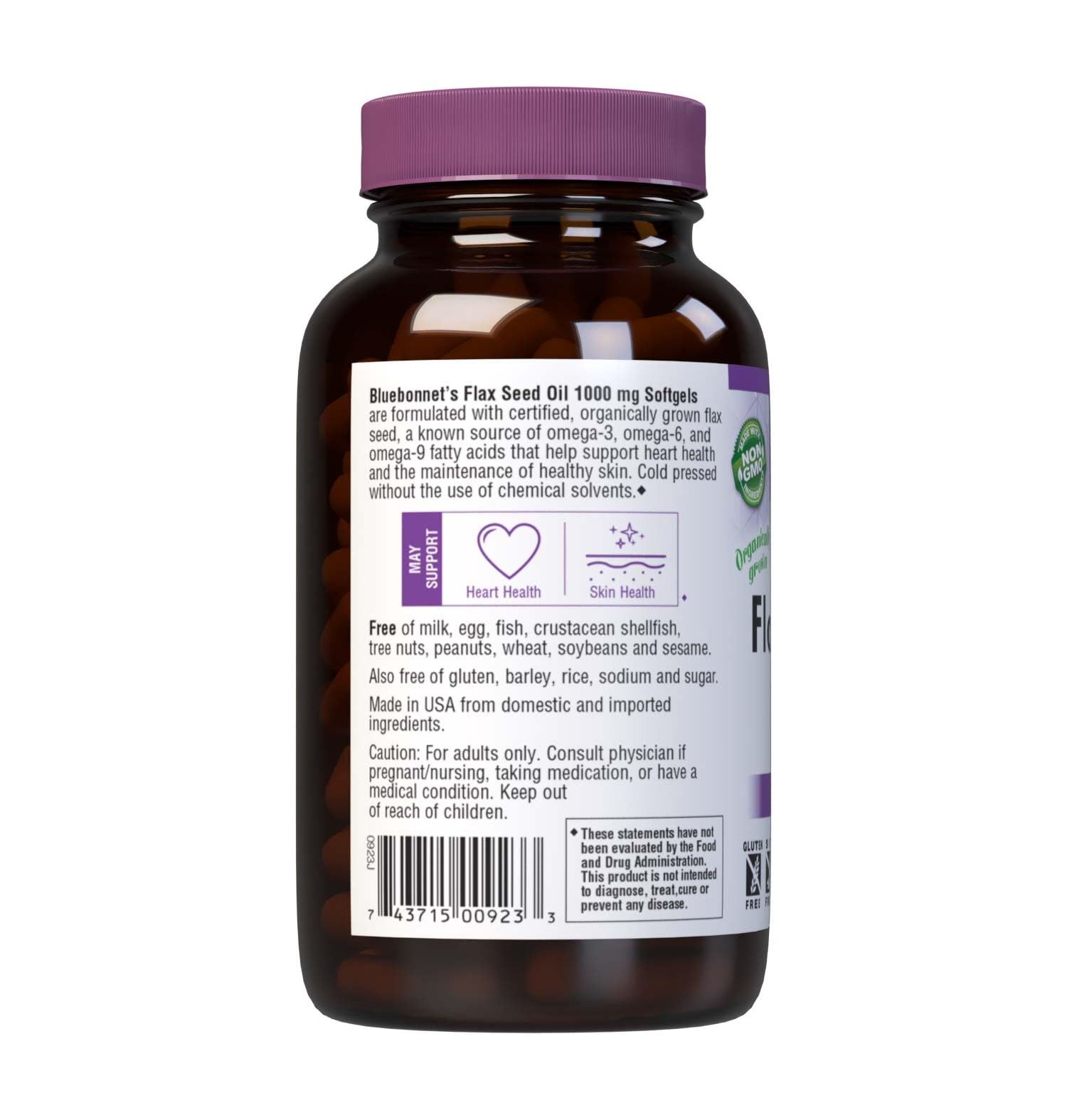 BlueBonnet Omega 369 Supplement 1000mg with capsules displayed