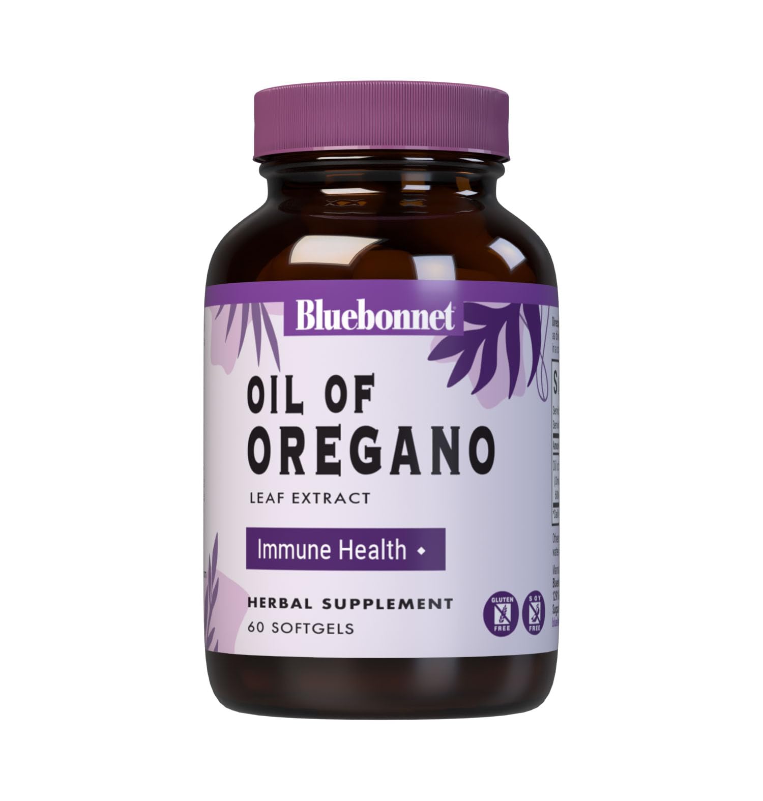 BlueBonnet Oregano Oil Softgels 150mg front view