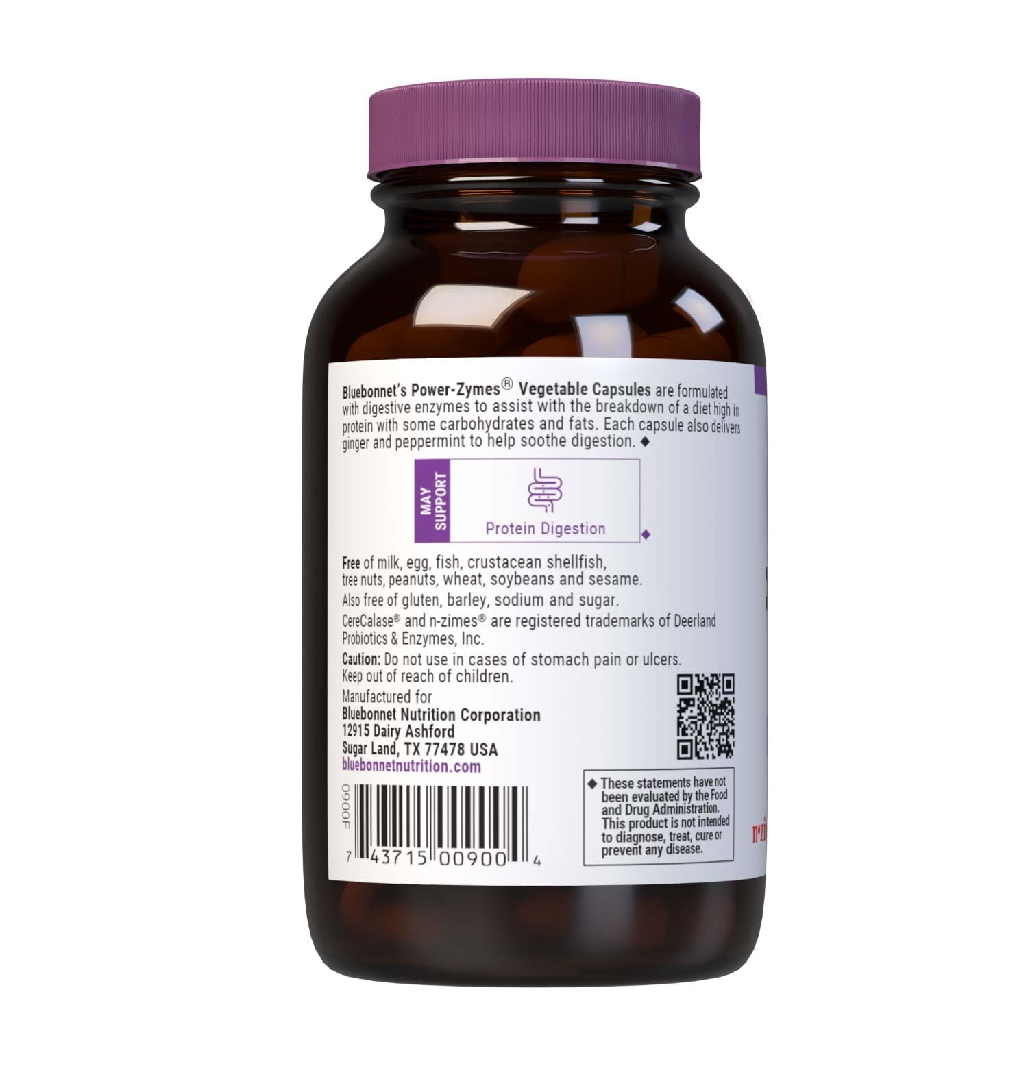 BlueBonnet Power-Zymes 90 Vegetable Capsules packaging