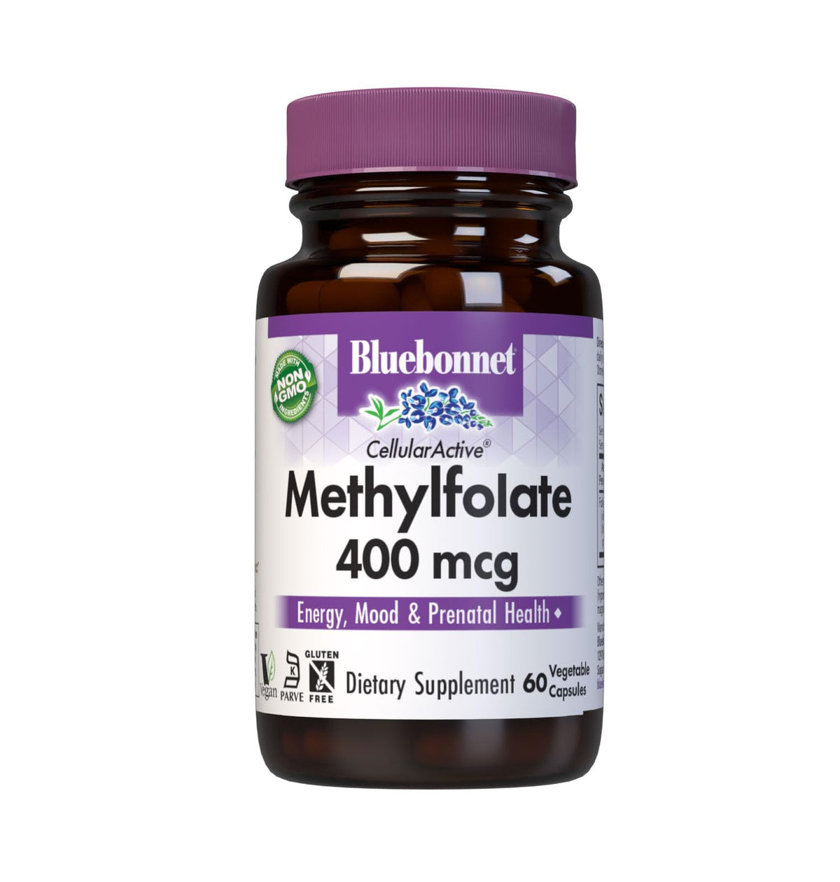 BlueBonnet Prenatal Vitamins 400mcg L-Methylfolate front view