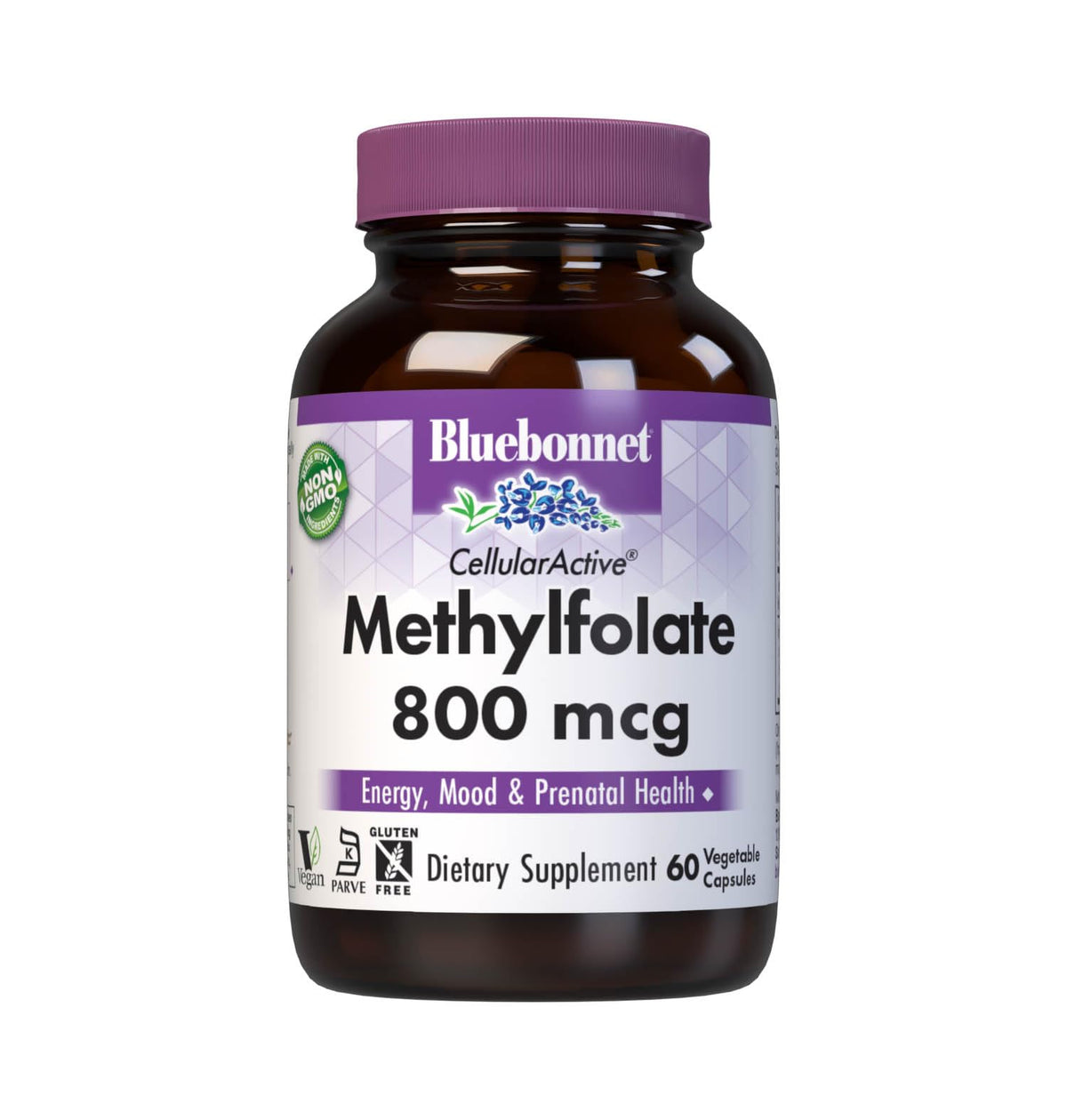 BlueBonnet Prenatal Vitamins 800mcg Quatrefolic front view