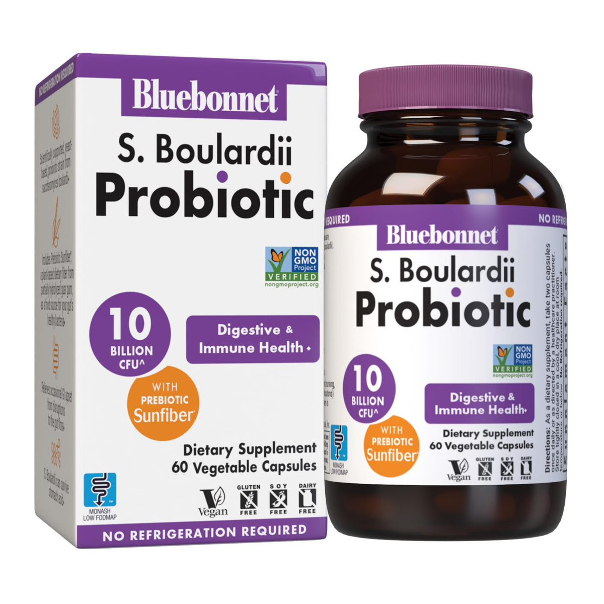 BlueBonnet S. Boulardii Probiotic Capsules front view
