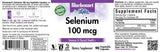 BlueBonnet Selenium 100 mcg capsules on a wooden table