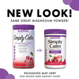 BlueBonnet Simply Calm Powder 1 lb back view with ingredient list