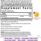 BlueBonnet Simply Calm Powder 16 oz Raspberry Lemon flavour scoop