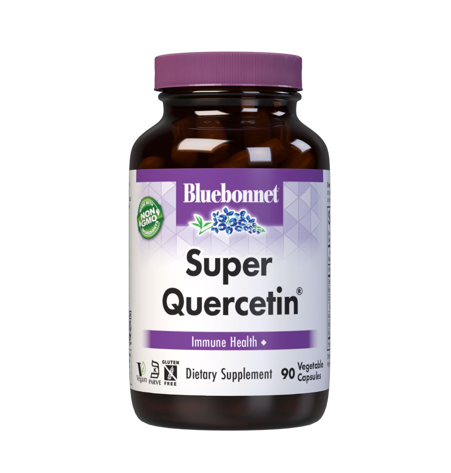 BlueBonnet Super Quercetin Vegetable Capsules bottle front view