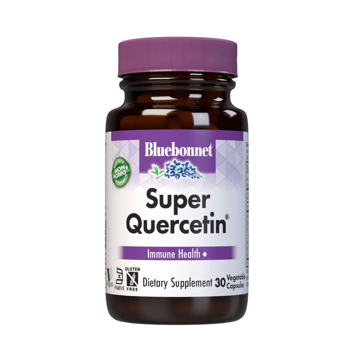 BlueBonnet Super Quercetin Vegetable Capsules front view
