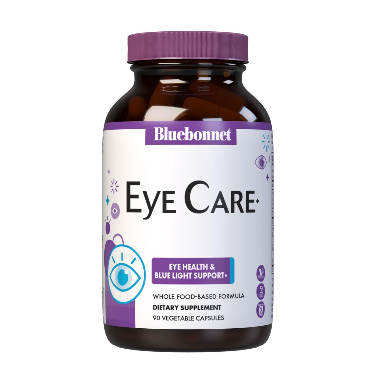 BlueBonnet Targeted Choice Eye Care 90 vegetable capsules front view