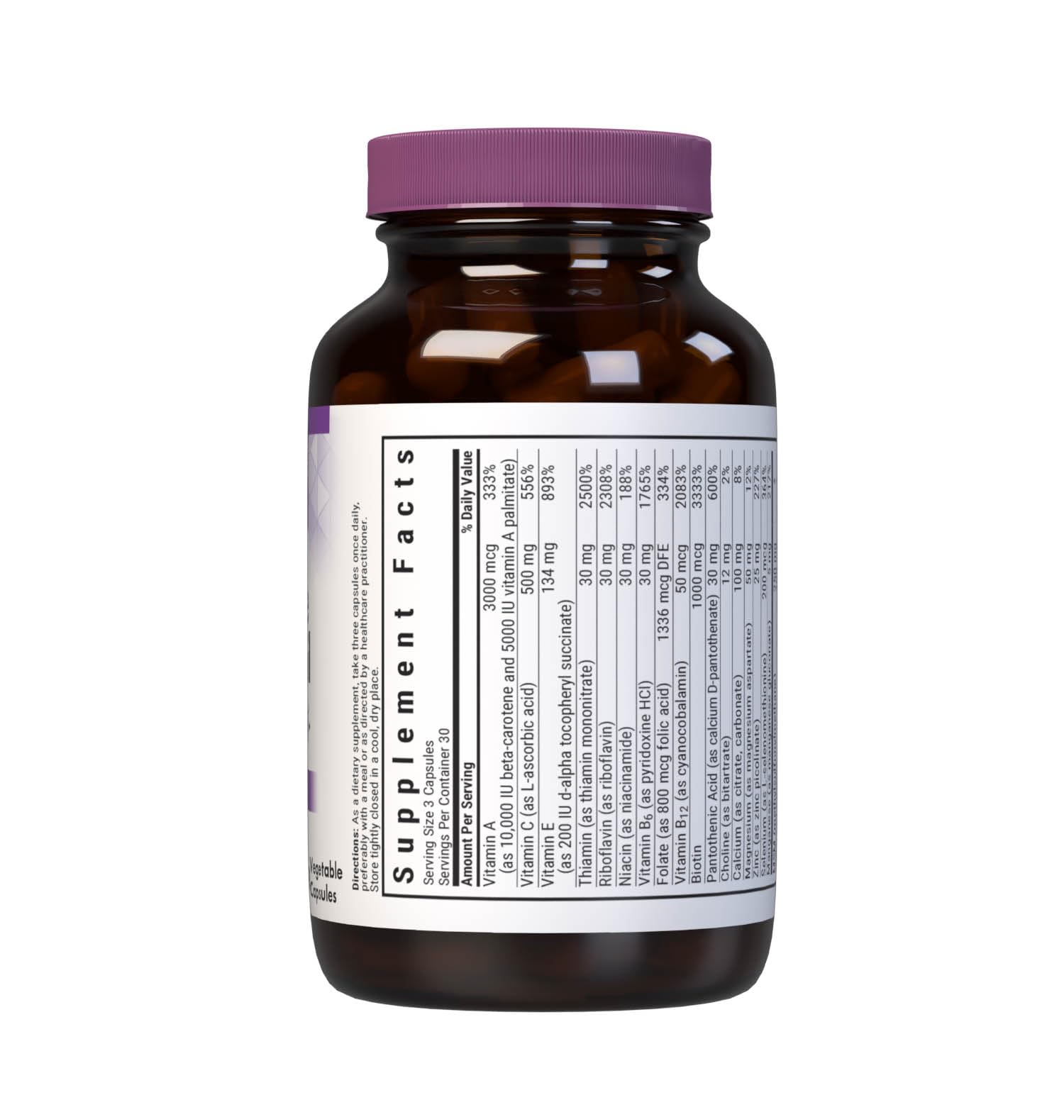 BlueBonnet Ultimate Hair & Nail Formula packaging side view