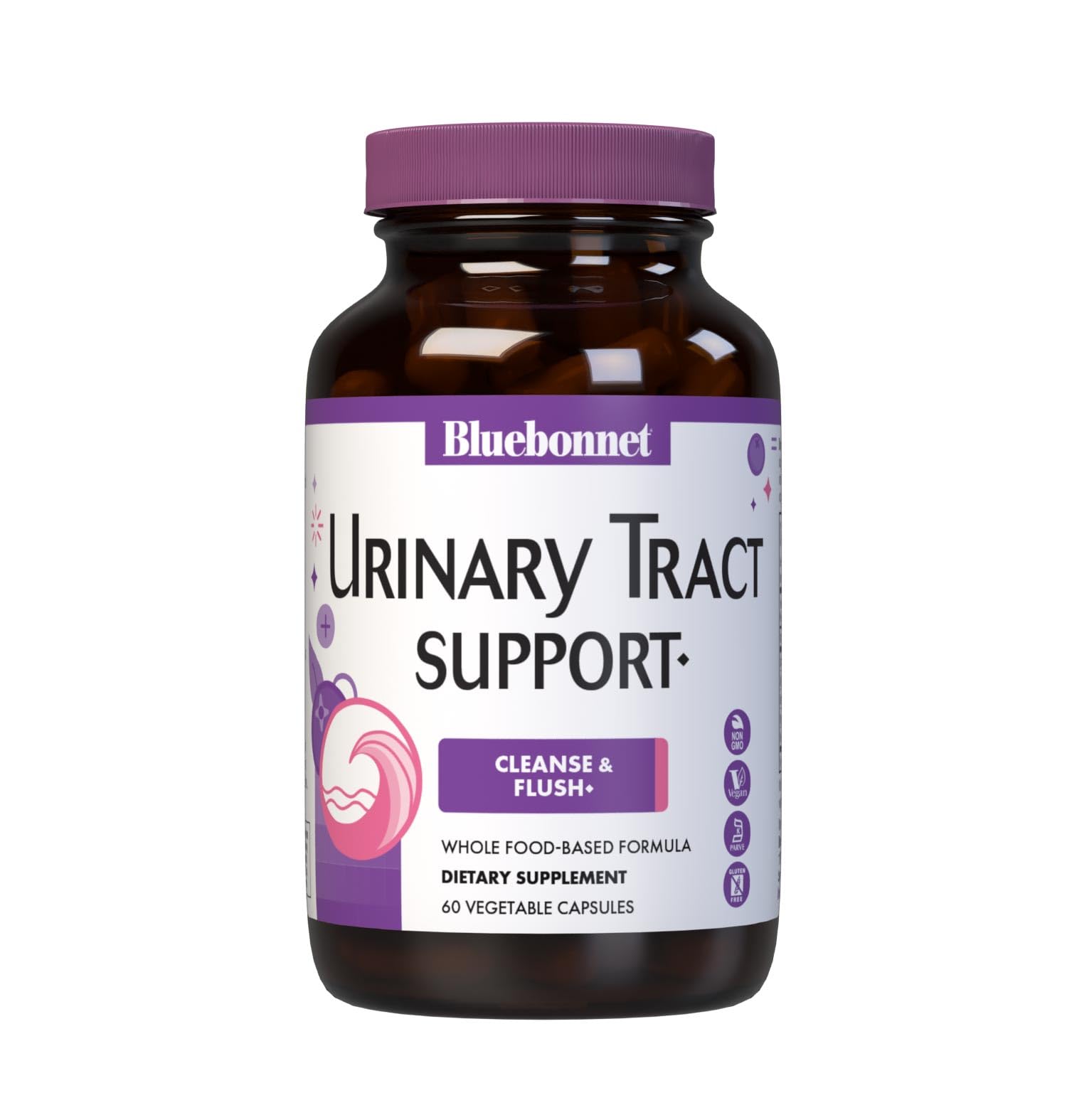 BlueBonnet Urinary Tract Support Vegetable Capsules front view