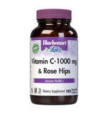 BlueBonnet Vitamin C 1000 mg Plus Rosehips vegetable capsules front view