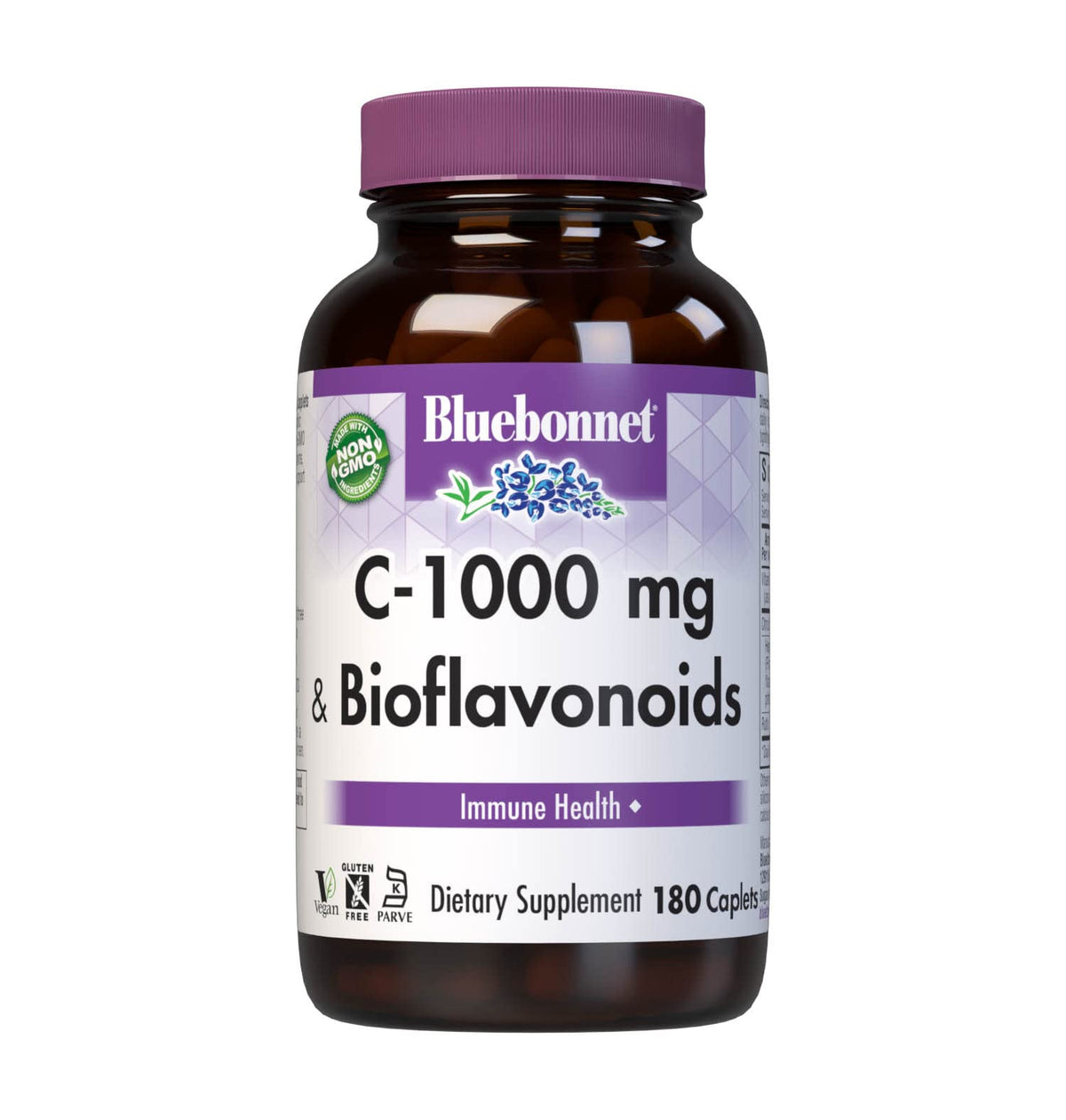 BlueBonnet Vitamin C Plus Bioflavonoids 1000mg Caplets front view