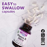 BlueBonnet Vitamin D3 400 IU Vegetable Capsules side view