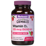 BlueBonnet Vitamin D3 5000 IU Chewable Tablets front view