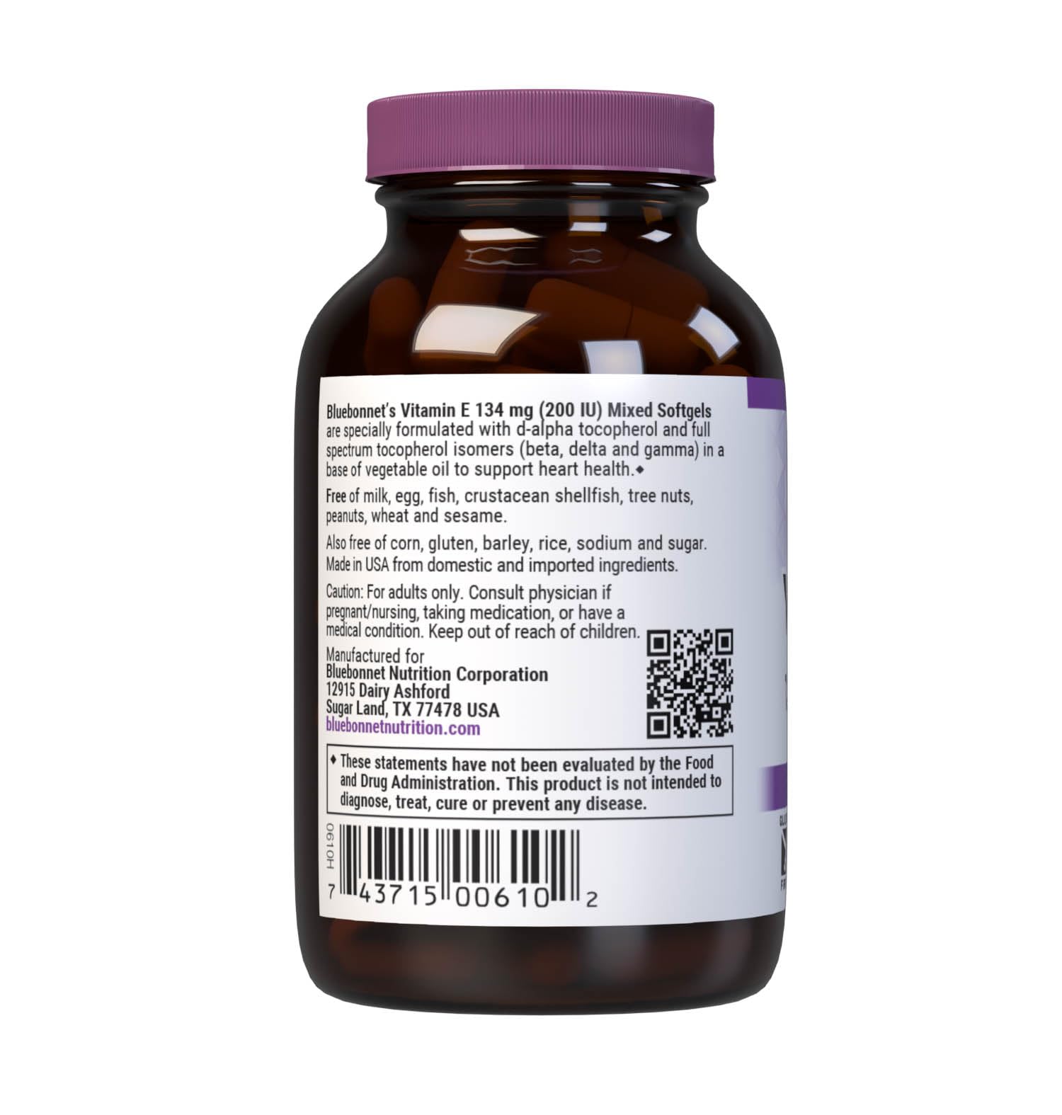 BlueBonnet Vitamin E Soft Gels with mixed tocopherols close-up