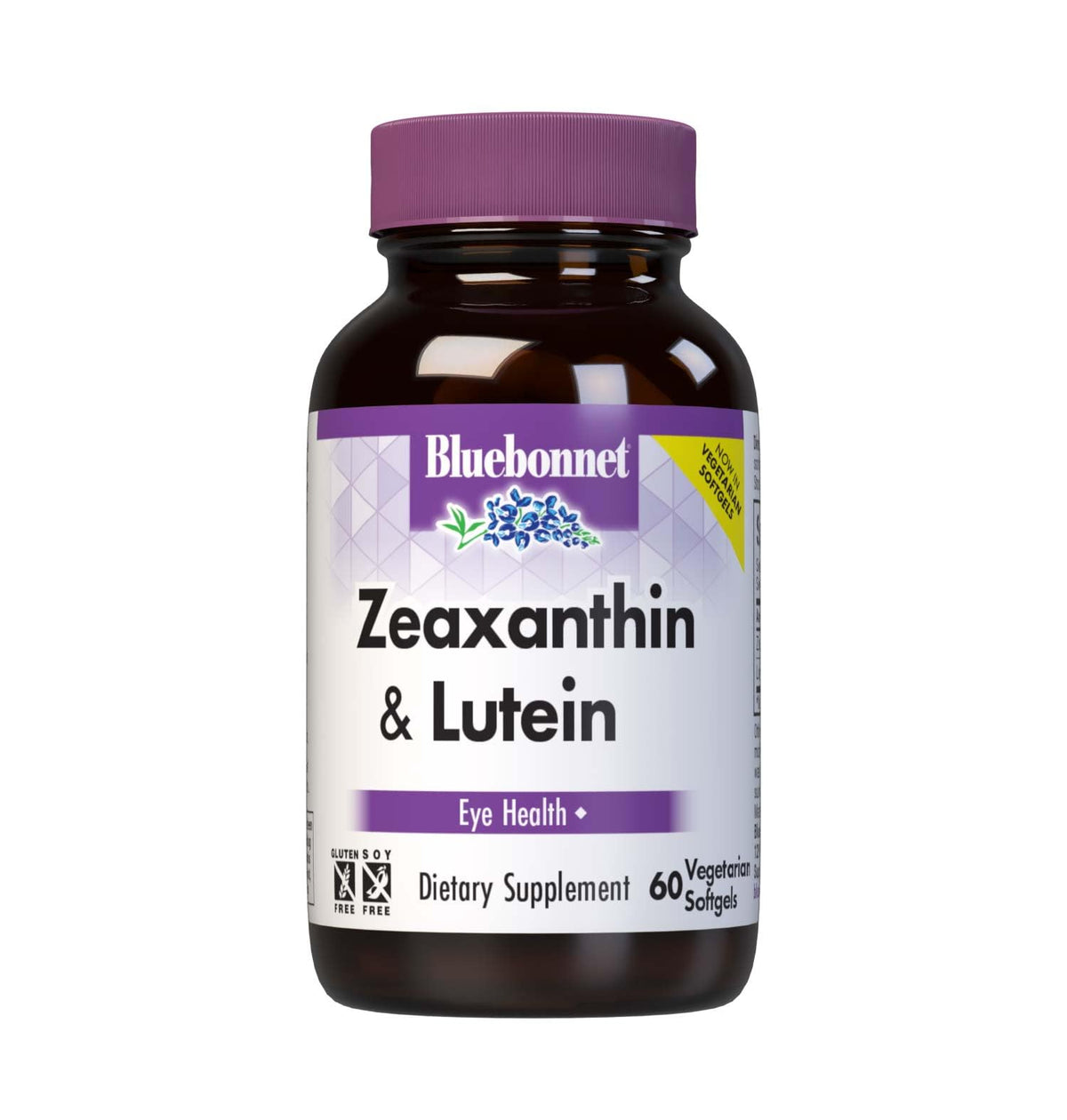 BlueBonnet Zeaxanthin & Lutein Vegetarian Softgels front view