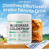 Bluegrass Colostrum 120g scoop with powder