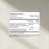 Blueprint Bryan Johnson Ashwagandha & Rhodiola Root Capsules side view