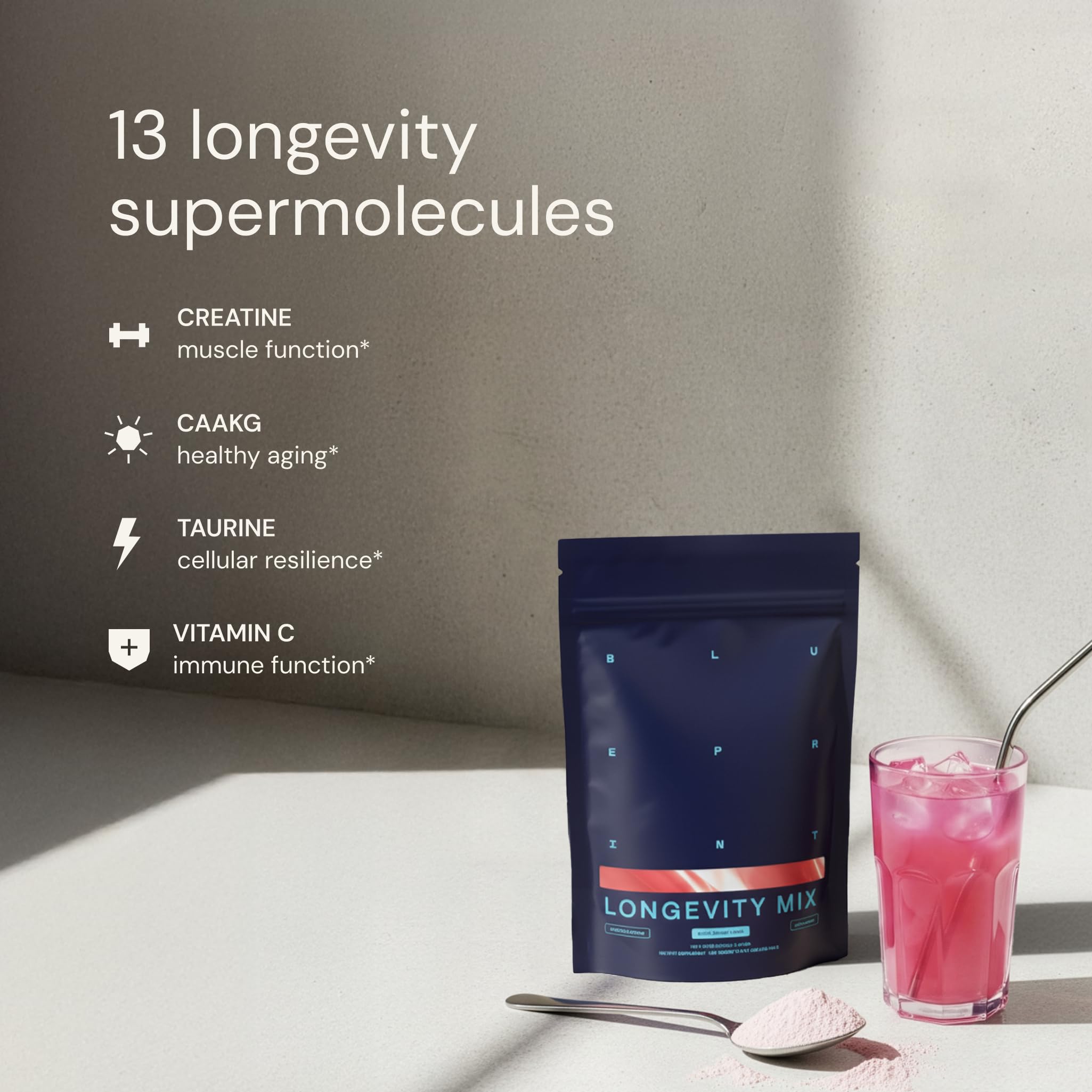 Blueprint Bryan Johnson Blended Vitamin & Mineral Supplement nutritional information