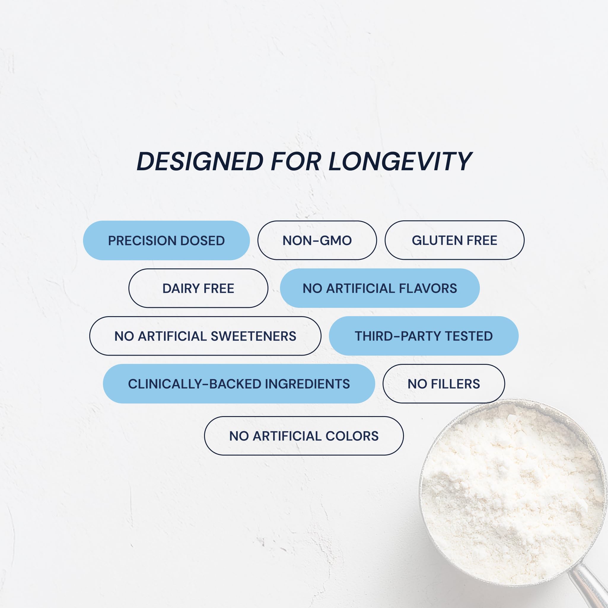 Blueprint Bryan Johnson Collagen Powder 700g serving suggestion