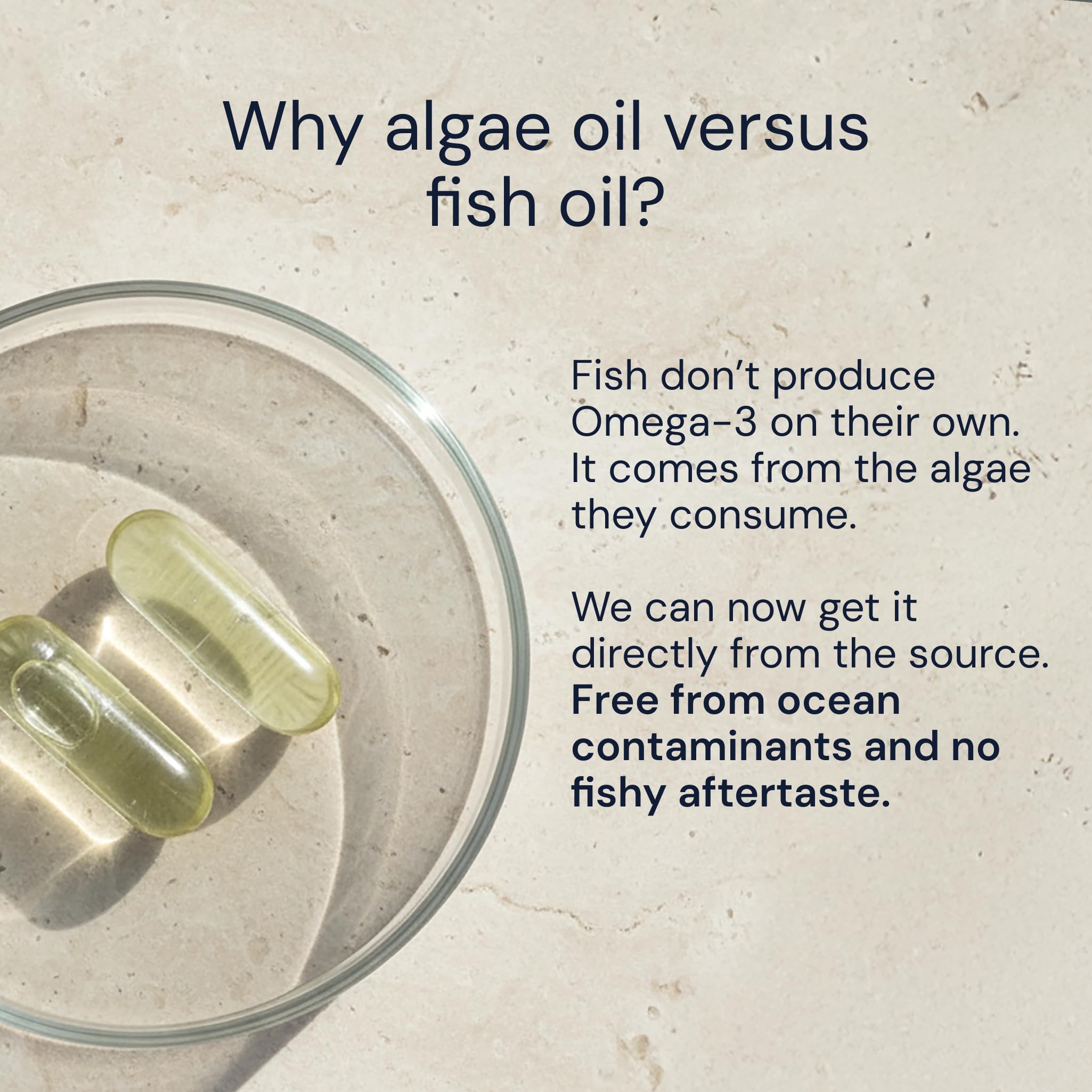 Blueprint Bryan Johnson Omega-3 Vegan Supplement capsule close-up