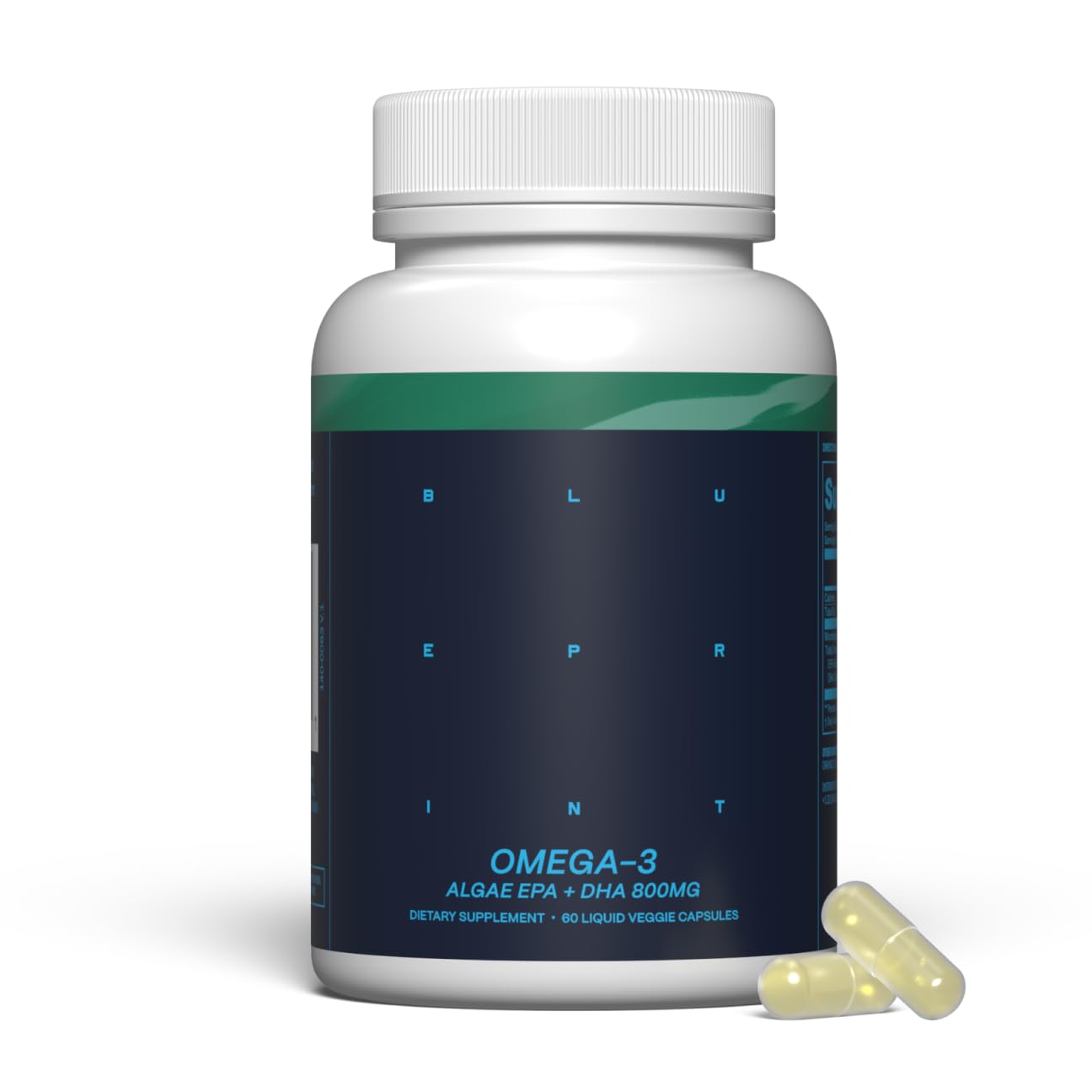 Blueprint Bryan Johnson Omega-3 Vegan Supplement front view
