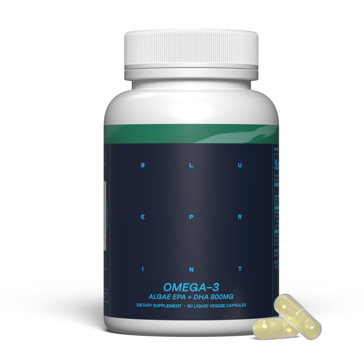Blueprint Bryan Johnson Omega-3 Vegan Supplement front view