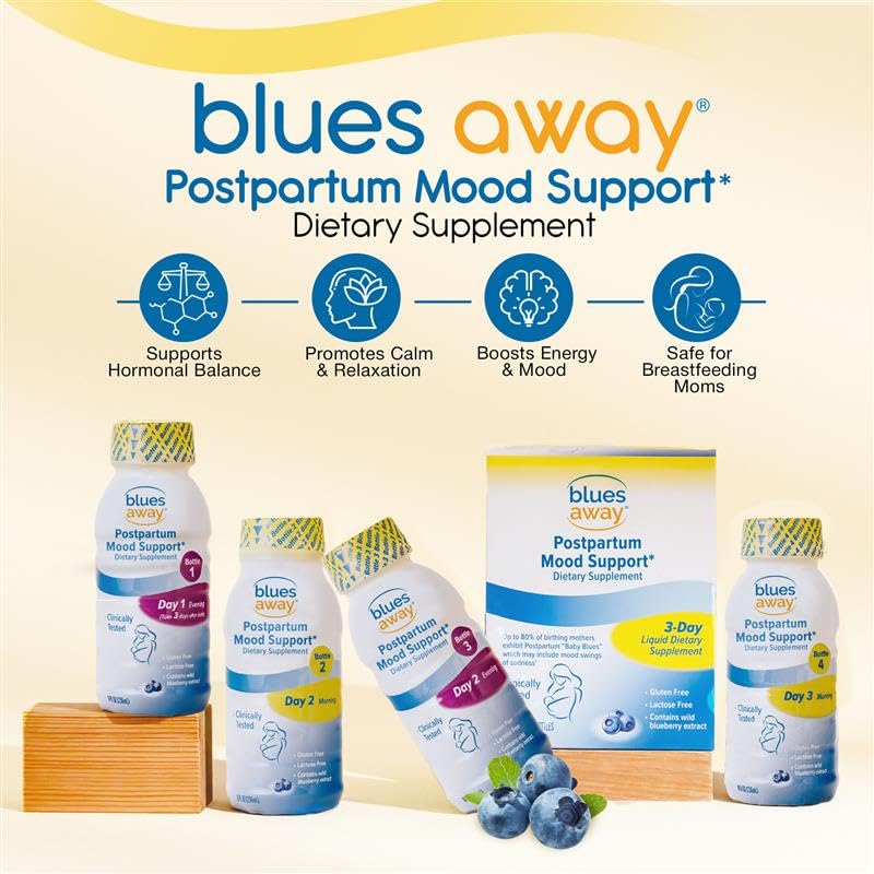 Blues Away Postpartum Shakes Bottle 1 Day 1 Evening