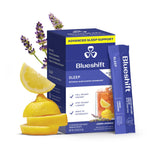 Blueshift Sleep Powder Lemon Lavender front view packaging