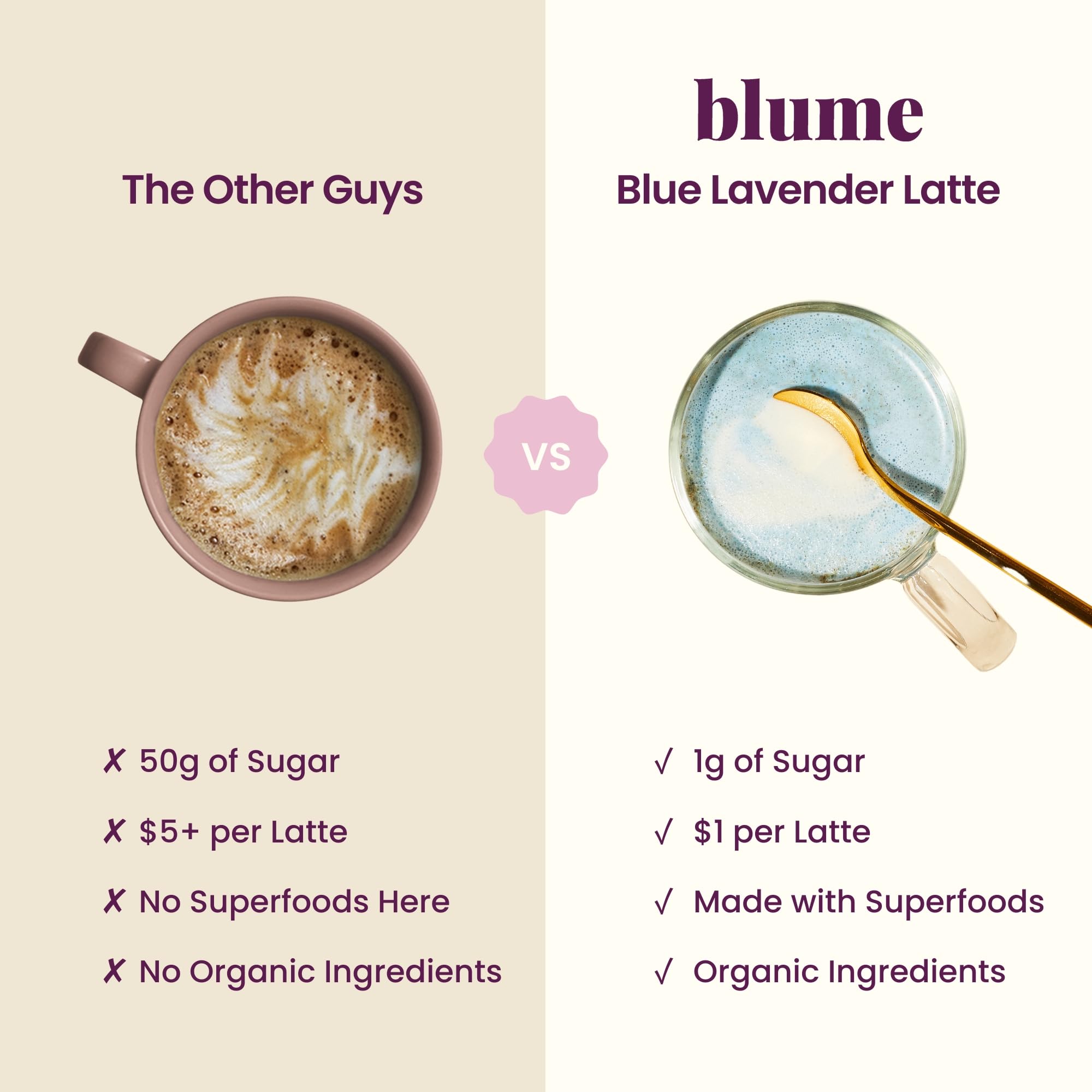 Blume Sweet Dreams Latte Powder lifestyle scene with a book