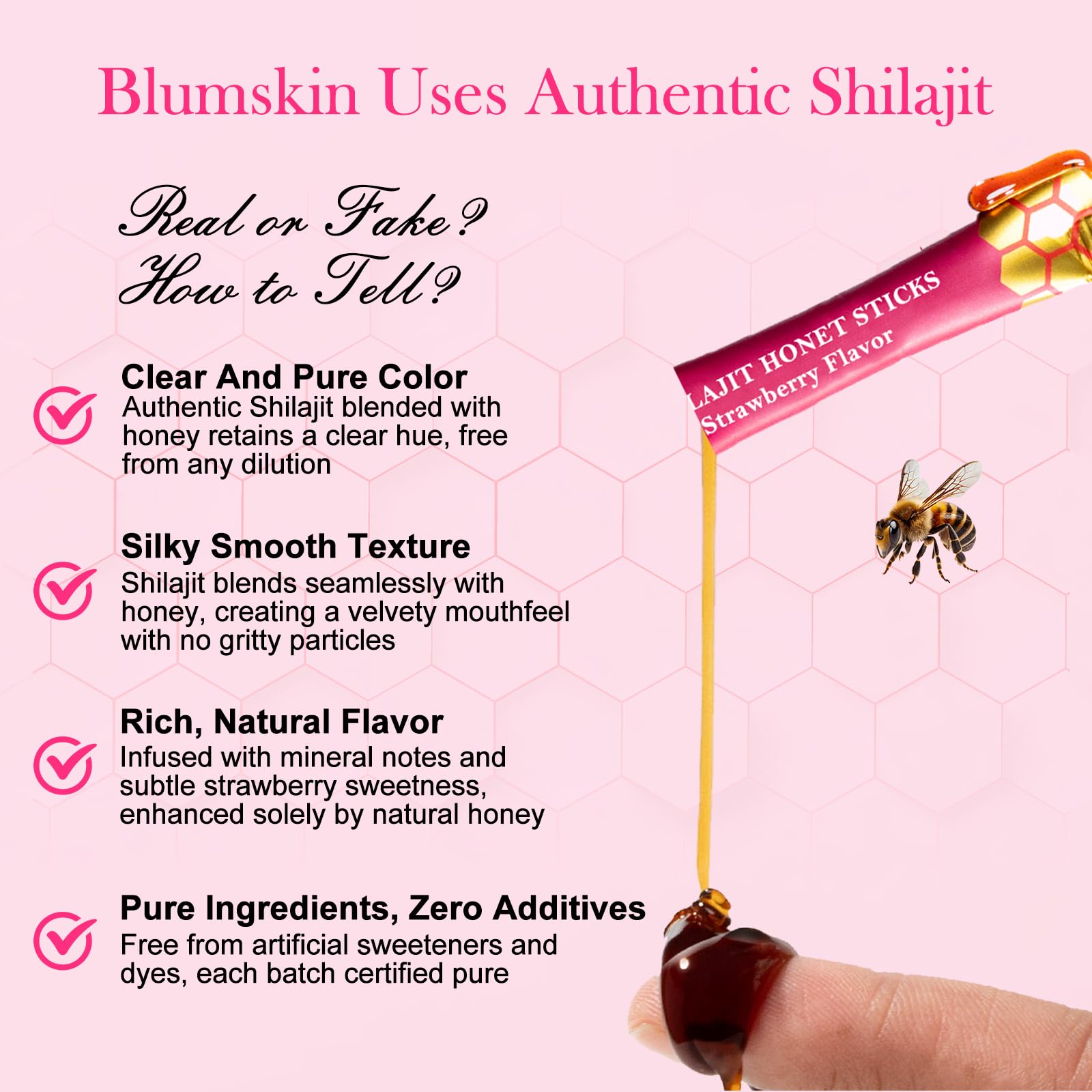 Blumskin Shilajit Honey Sticks in a gym bag