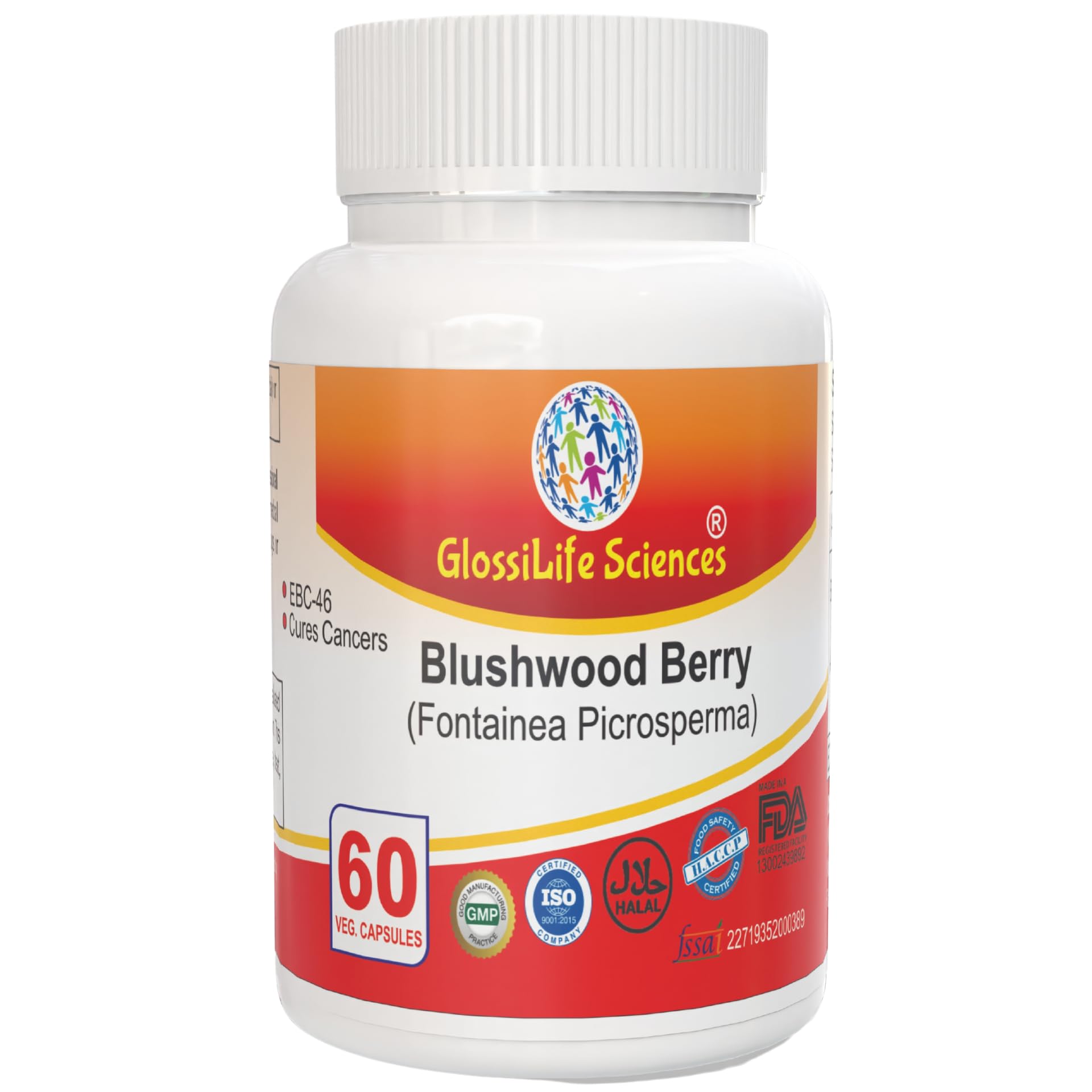 Blushwood Berry 120 capsules bottle front view