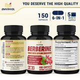 BMVINVOL Berberine Capsules close-up showing capsule details