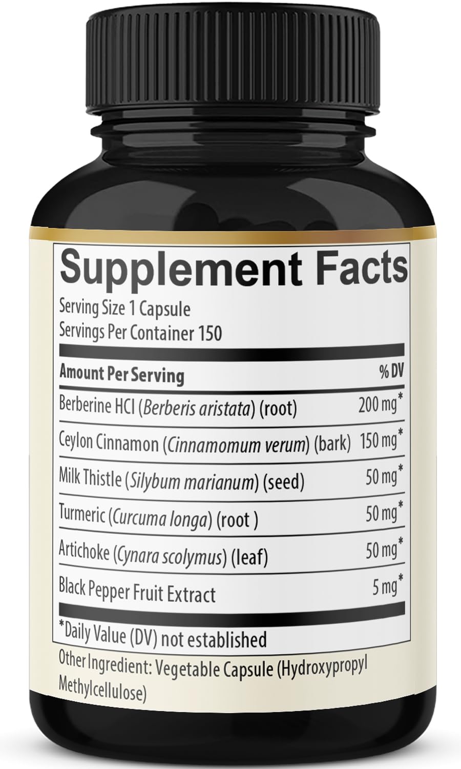 BMVINVOL Berberine Capsules with a glass of water
