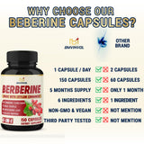 BMVINVOL Berberine Capsules with a measuring spoon