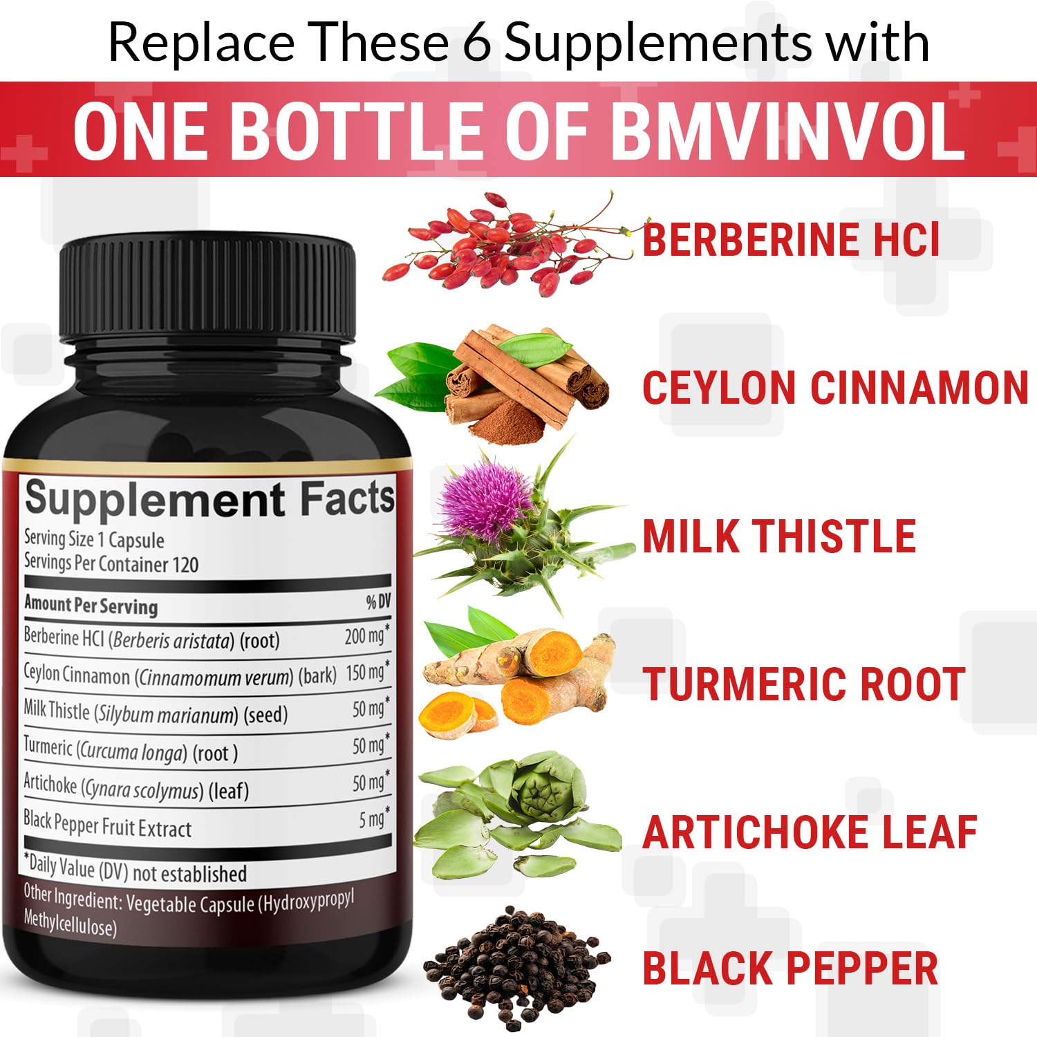 BMVINVOL Berberine Complex ingredients list