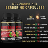 BMVINVOL Berberine Herbal Supplement bottle side view