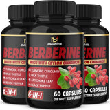 BMVINVOL Berberine Supplement 180 capsules front view
